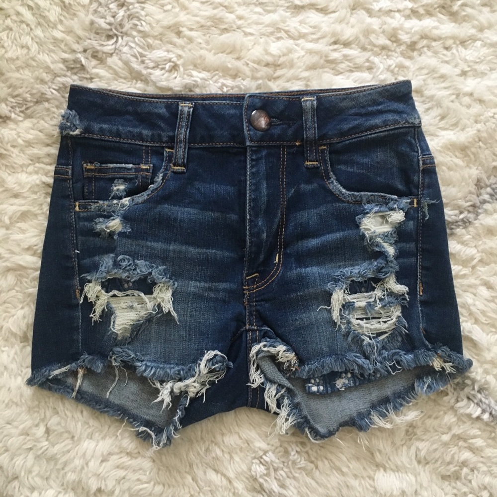 High Waisted American Eagle Jean Shorts